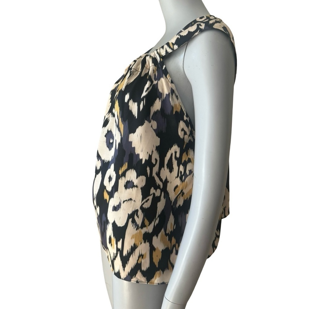 ESPECIA Ikat Tribal Print Sleeveless Top Silky Viscose Size Small - Picture 8 of 15